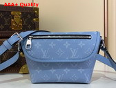Louis Vuitton Pulse Wearable Wallet in Sky Blue Monogram Coated Canvas and Taiga Cowhide Leather M14116 Replica