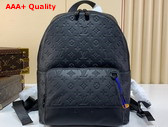 Louis Vuitton Racer Backpack in Black Monogram Shadow Calf Leather M46109 Replica