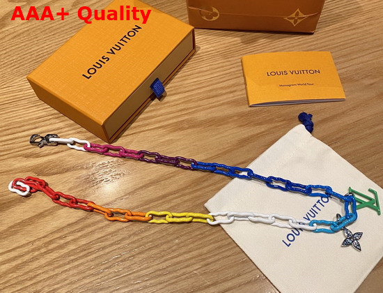 Louis Vuitton Rainbow Charms Necklace Multicolor M00275 Replica