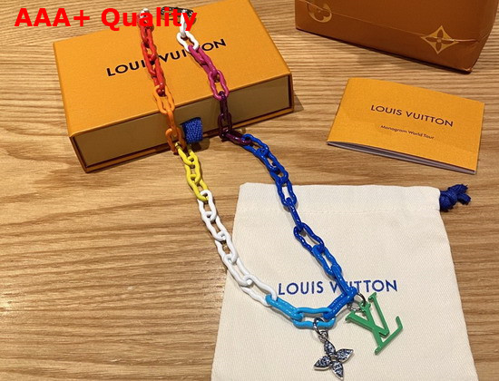 Louis Vuitton Rainbow Charms Necklace Multicolor M00275 Replica