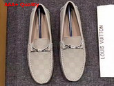 Louis Vuitton Raspail Moccasin Beige Damier Embossed Calfskin Replica