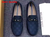 Louis Vuitton Raspail Moccasin Black Damier Embossed Calfskin Replica
