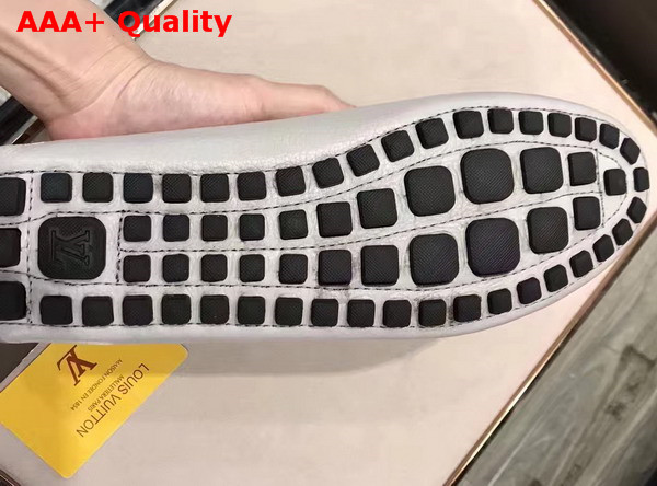 Louis Vuitton Raspail Moccasin Light Grey Calfskin Replica