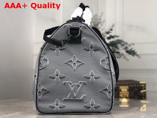 Louis Vuitton Reversible Keepall Bandouliere 50 Rainbow and Grey Black M44939 Replica
