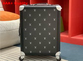 Louis Vuitton Rolling Trunk Black and Silver LV Blason Calfskin M11067 Replica