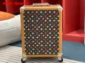 Louis Vuitton Rolling Trunk Chocolate Monogram Craggy Coated Canvas M25241 Replica