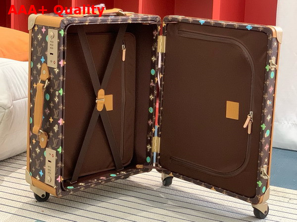 Louis Vuitton Rolling Trunk Chocolate Monogram Craggy Coated Canvas M25241 Replica