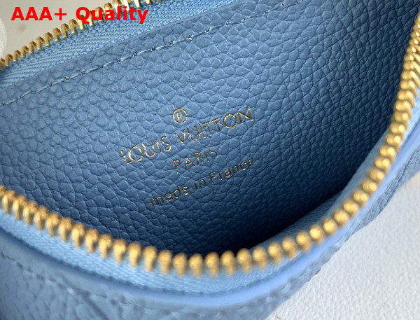 Louis Vuitton Romy Card Holder Bleu Nuage Monogram Empreinte Leather M82045 Replica