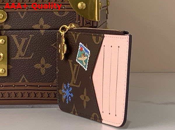Louis Vuitton Romy Card Holder Monogram Snowy Pearl Coated Canvas M15333 Replica