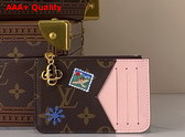 Louis Vuitton Romy Card Holder Monogram Snowy Pearl Coated Canvas M15333 Replica