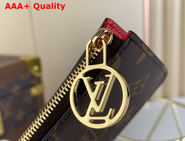 Louis Vuitton Romy Card Holder Red Monogram Canvas M81881 Replica