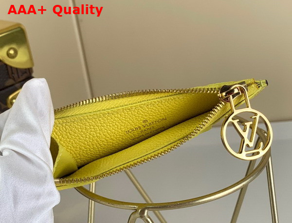 Louis Vuitton Romy Card Holder Yellow Monogram Empreinte Leather M82044 Replica