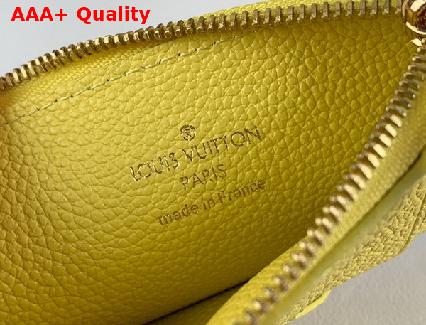 Louis Vuitton Romy Card Holder Yellow Monogram Empreinte Leather M82044 Replica