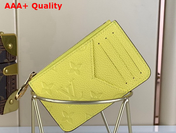 Louis Vuitton Romy Card Holder Yellow Monogram Empreinte Leather M82044 Replica