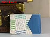Louis Vuitton Romy Card Holder in Pistachio Green Damier Coated Canvas N40639 Replica
