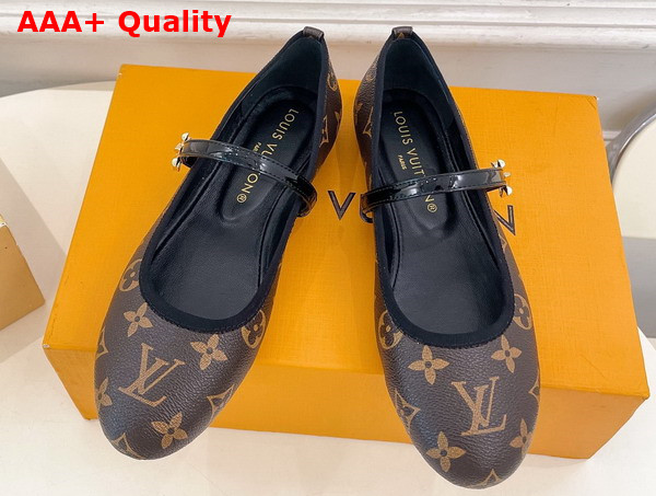 Louis Vuitton Romy Flat Ballerina in Monogram Canvas Replica