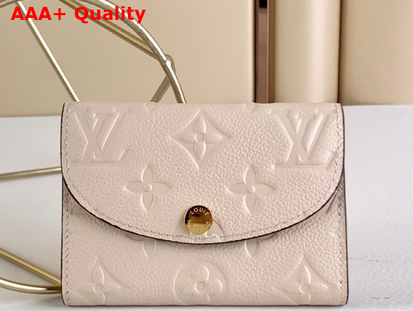 Louis Vuitton Rosalie Coin Purse Creme Monogram Empreinte Leather M81445 Replica
