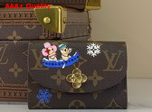 Louis Vuitton Rosalie Coin Purse Monogram Blue Frost Coated Canvas M15323 Replica