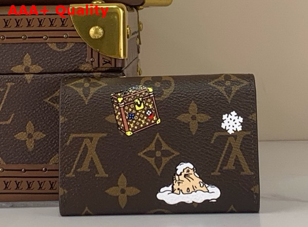 Louis Vuitton Rosalie Coin Purse Monogram Blue Frost Coated Canvas M15323 Replica