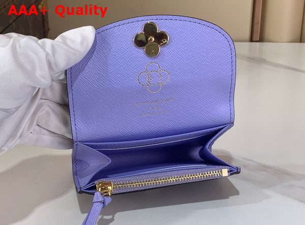 Louis Vuitton Rosalie Coin Purse Monogram Blue Frost Coated Canvas M15323 Replica