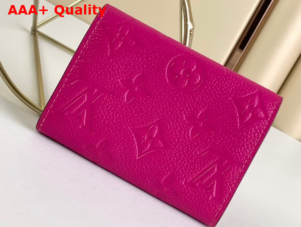 Louis Vuitton Rosalie Coin Purse Rose Pondichery Monogram Empreinte Leather M81521 Replica