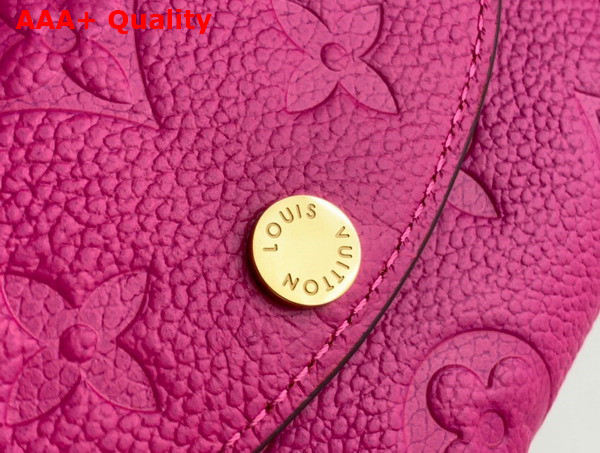 Louis Vuitton Rosalie Coin Purse Rose Pondichery Monogram Empreinte Leather M81521 Replica