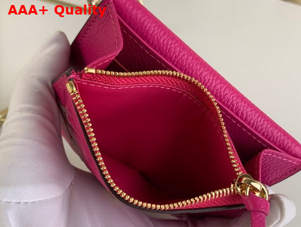 Louis Vuitton Rosalie Coin Purse Rose Pondichery Monogram Empreinte Leather M81521 Replica