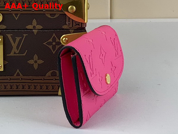 Louis Vuitton Rosalie Coin Purse in Rose Lollipop Monogram Empreinte Leather M82485 Replica