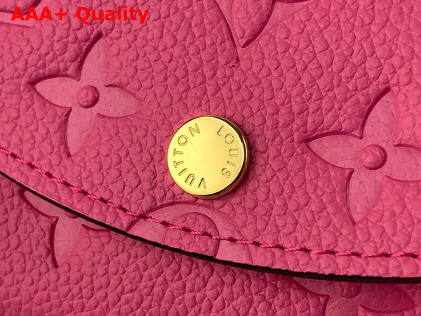 Louis Vuitton Rosalie Coin Purse in Rose Lollipop Monogram Empreinte Leather M82485 Replica