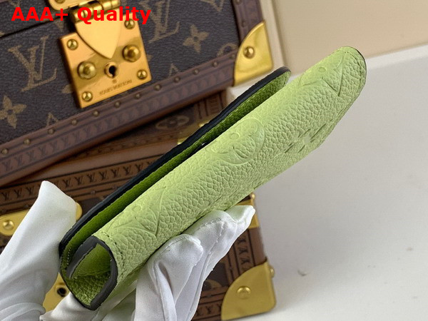 Louis Vuitton Rosalie Coin Purse in Vert Noto Monogram Empreinte Leather M82392 Replica