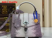 Louis Vuitton Rose Des Vents Mini Handbag in Light Purple Lizard Leather Replica