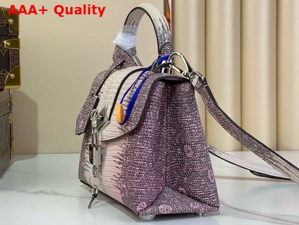 Louis Vuitton Rose Des Vents Mini Handbag in Light Purple Lizard Leather Replica