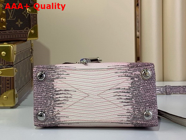 Louis Vuitton Rose Des Vents Mini Handbag in Light Purple Lizard Leather Replica