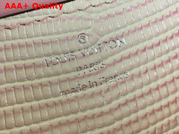 Louis Vuitton Rose Des Vents Mini Handbag in Light Purple Lizard Leather Replica