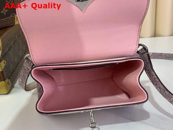 Louis Vuitton Rose Des Vents Mini Handbag in Light Purple Lizard Leather Replica