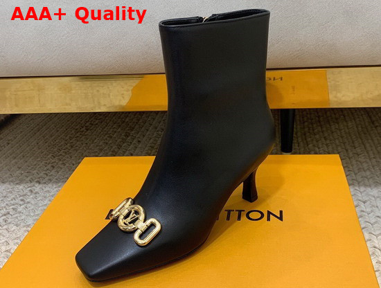 Louis Vuitton Rotary Ankle Boot in Black Calf Leather 1A94OX Replica
