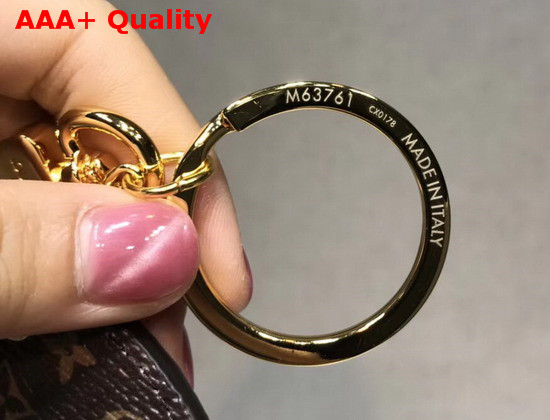 Louis Vuitton Round Bag Charm and Key Holder with Printed Patches Replica