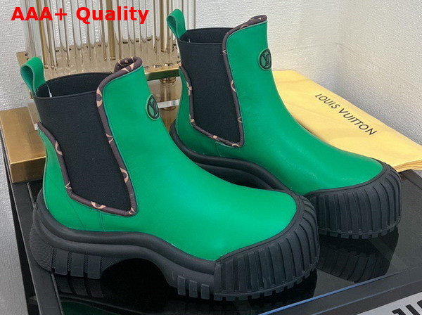 Louis Vuitton Ruby Flat Ankle Boot Vert 1AB0GM Replica