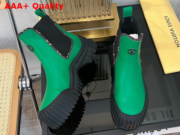 Louis Vuitton Ruby Flat Ankle Boot Vert 1AB0GM Replica