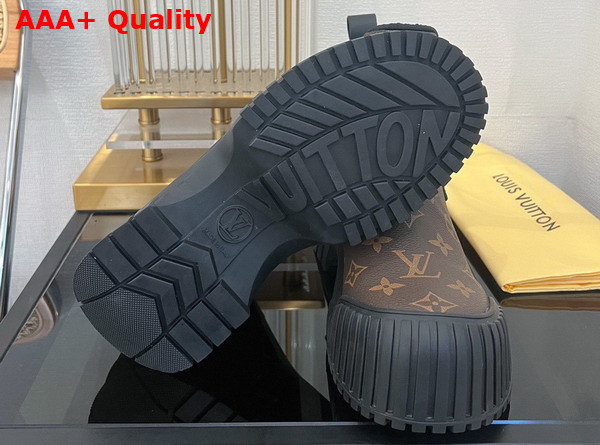 Louis Vuitton Ruby Flat Ankle Boot in Monogram Canvas Replica