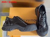 Louis Vuitton Ruby Flat Derby in Black Patent Calf Leather 1AGWK4 Replica
