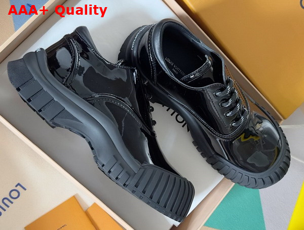 Louis Vuitton Ruby Flat Derby in Black Patent Calf Leather 1AGWK4 Replica