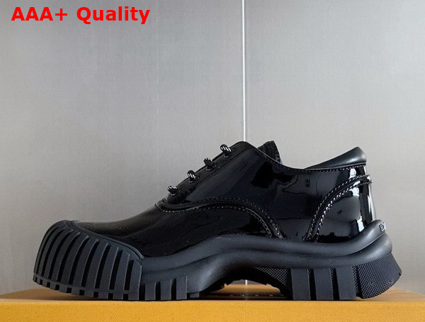 Louis Vuitton Ruby Flat Derby in Black Patent Calf Leather 1AGWK4 Replica