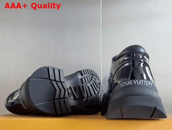 Louis Vuitton Ruby Flat Derby in Black Patent Calf Leather 1AGWK4 Replica