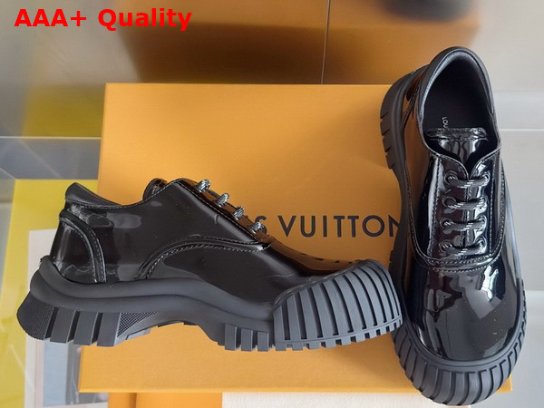 Louis Vuitton Ruby Flat Derby in Black Patent Calf Leather 1AGWK4 Replica