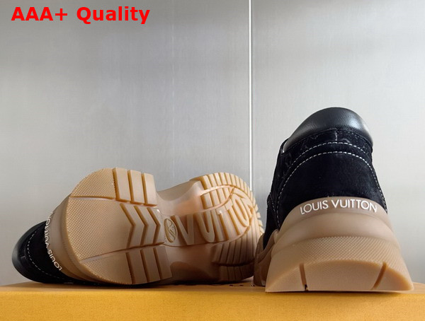 Louis Vuitton Ruby Flat Derby in Black Suede Calf Leather 1AGWJ8 Replica