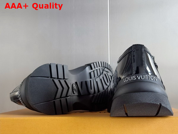 Louis Vuitton Ruby Flat Mary Jane Loafer in Black Patent Calf Leather 1AGWGK Replica
