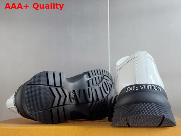 Louis Vuitton Ruby Flat Mary Jane Loafer in Cream Patent Calf Leather 1AGWH0 Replica