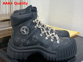 Louis Vuitton Ruby Flat Ranger Monogram Eclipse Canvas and Calf Leather Replica