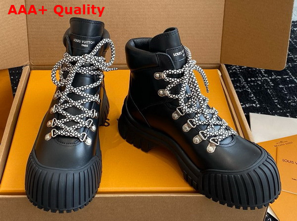 Louis Vuitton Ruby Flat Ranger in Black Calf Leather 1AAM60 Replica